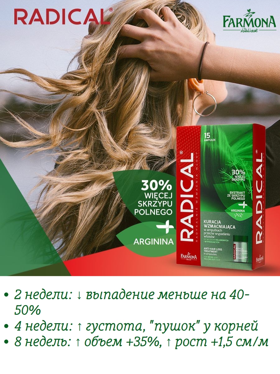 Radical Комплекс питательный для кожи головы, стимулирующий рост волос 15х5мл — изображение 4
